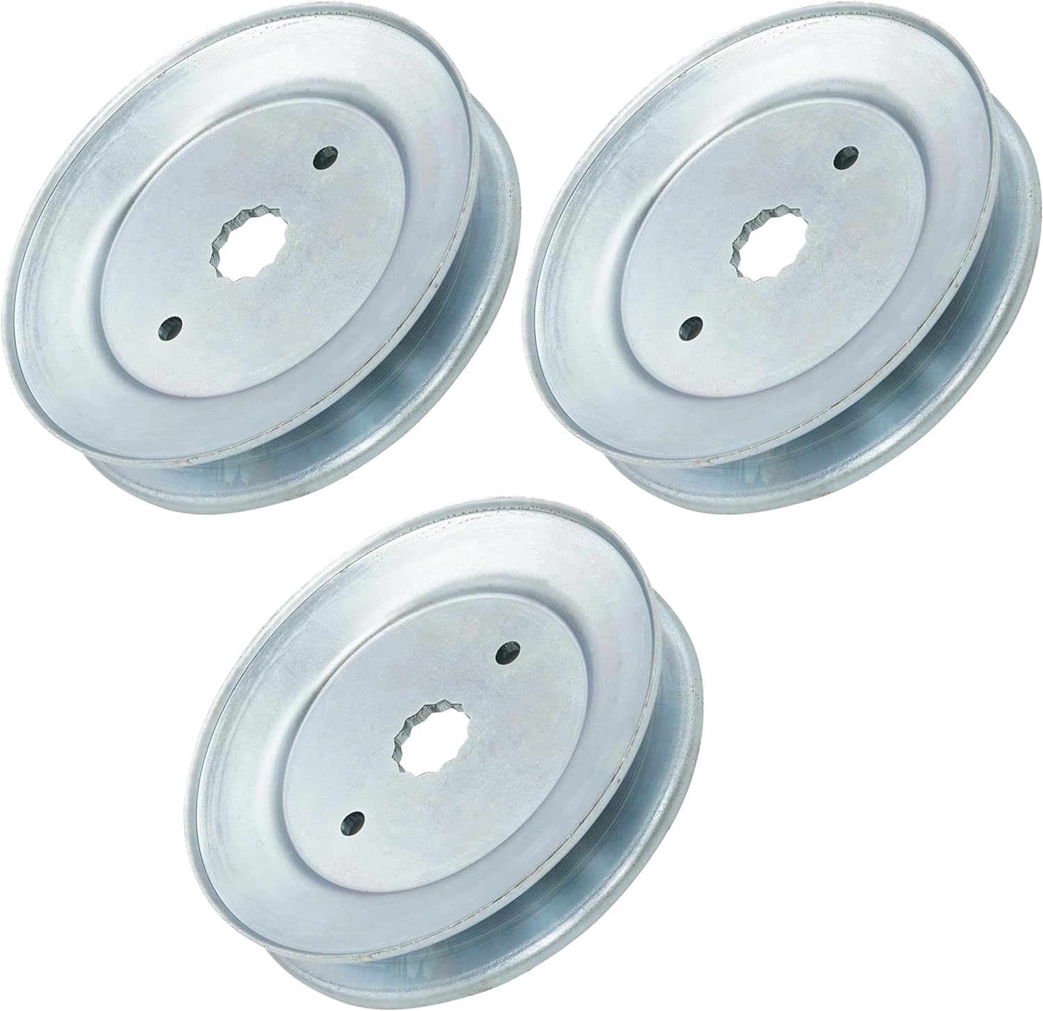 Caltric 54" Deck Spindle Pulley Compatible with Hustler Raptor SD SDX 7000 Flip-Up KT740 / Fastrak SD SDX FR691 FT691 FS691 / 604664 x3