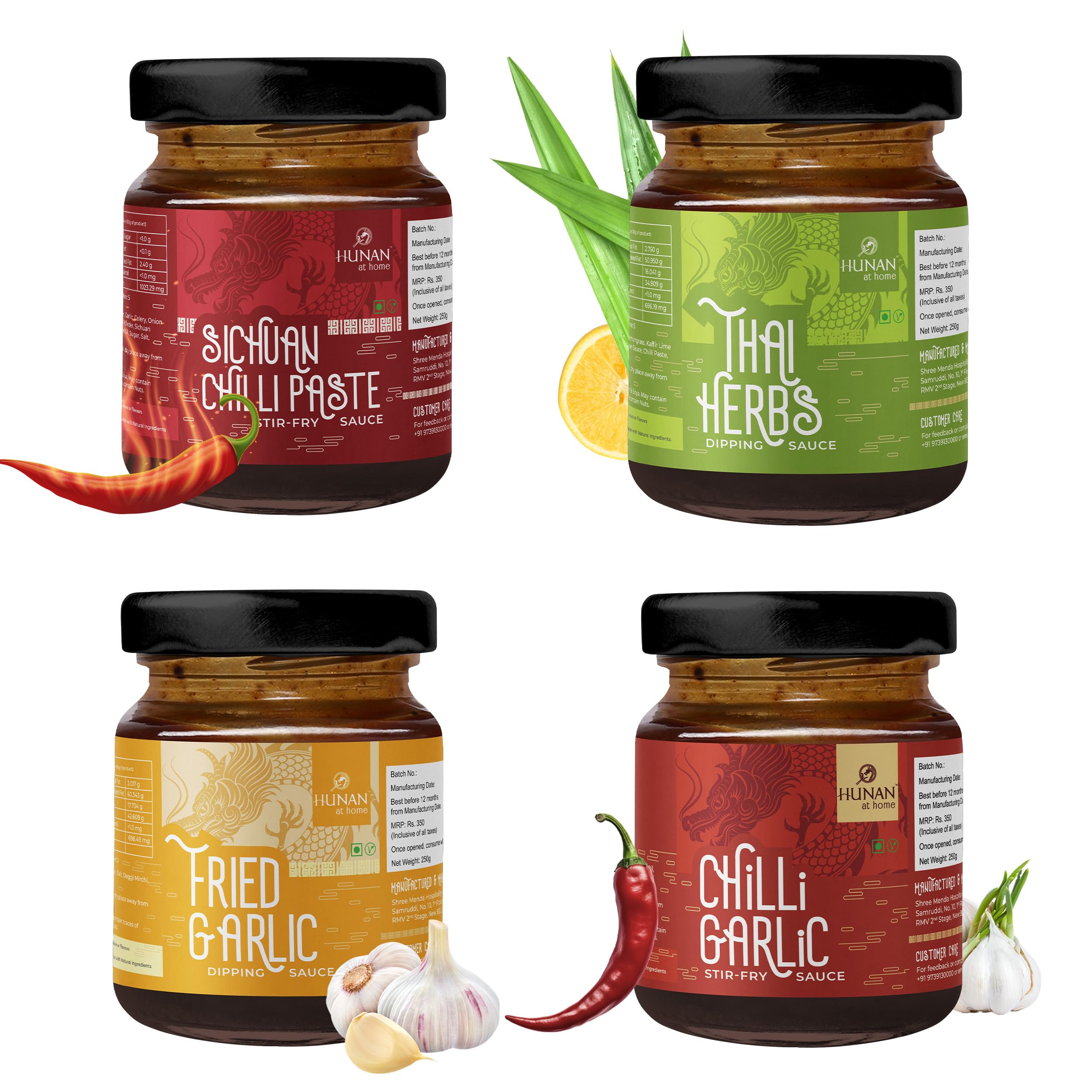 HUNAN AT HOME 4-Sauce Sample Combo (4 units x 30 Gram), Chilli, Herby, Garlic, No added MSG, 100% vegetarian, Cooking, Dip, Stir Fry, Salad Dressing, Marinade, Asian Style, Chinese (B0CWGYCQLX) Amazon Price History, Amazon Price Tracker