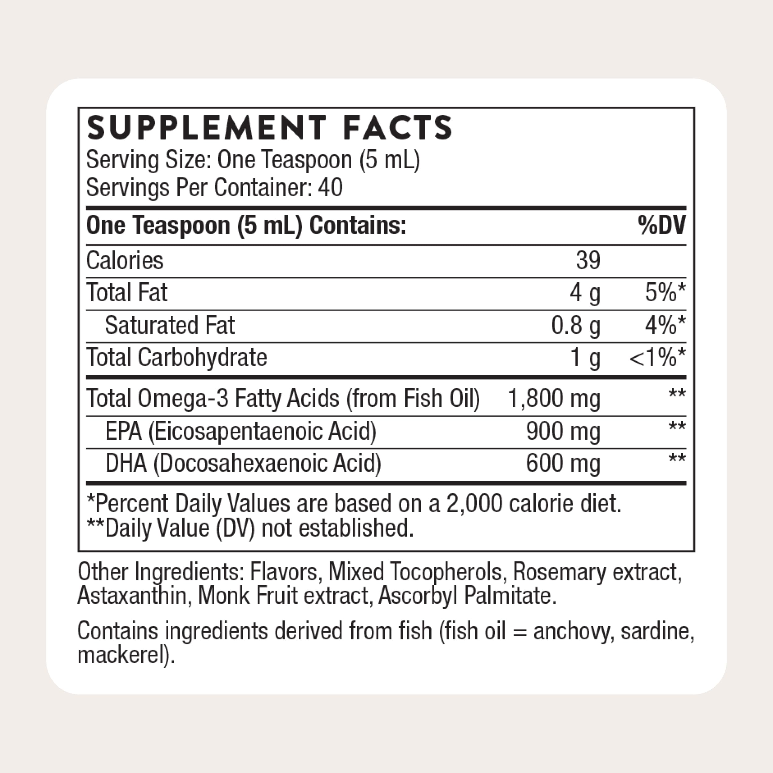 THORNE - Omega Superb - Fish Oil Liquid Supplement with EPA & DHA - Supports Brain, Skin, Joint & Heart Health* - Lemon Berry - Third-Party Certified - Gluten, Dairy & Soy-Free - 40 Servings — Amazon image 5