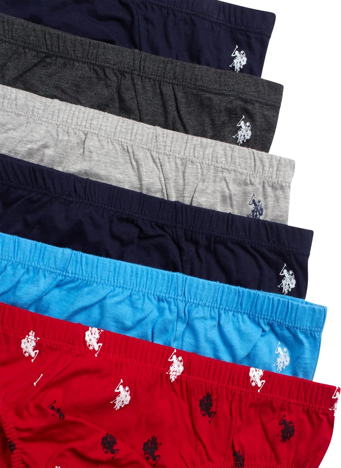U.S. Polo Assn. Mens Underwear Briefs - 6 Pack Cotton Tag Free Low Rise Briefs Underwear for Men Pack with Contour Pouch - Image 3