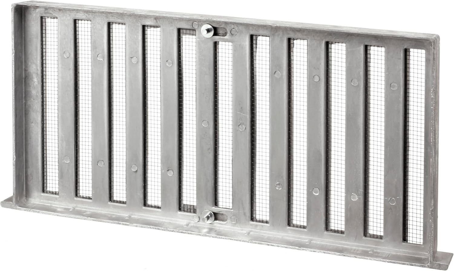 GAF Master Flow 8" x 16" Grate Style Foundation Vent with 28 sq. in. NFA – Prevents Moisture buildup & Foundation Decay with Optimal Airflow - Durable die-cast Aluminum Construction