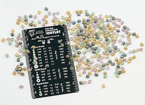 Miniatura 3 de Mezcla de 280 cuentas de cristal checo facetadas redondas de 0.9 oz (25 g) de 0.157 in, tonos dorados