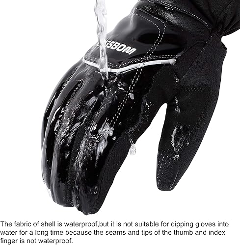 Miniatura 3 de KINGSBOM -Guantes térmicos impermeables y resistentes al viento de 40 - Guantes térmicos Thinsulate 3M Thinsulate para pantalla táctil de invierno