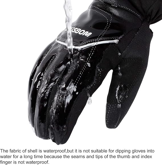 -40F Waterproof & Windproof Winter Gloves - 3M Thinsulate Thermal Touch Screen Warm Gloves - for Cycling,Skiing,Running,Outdoor Sports - for Women and Men