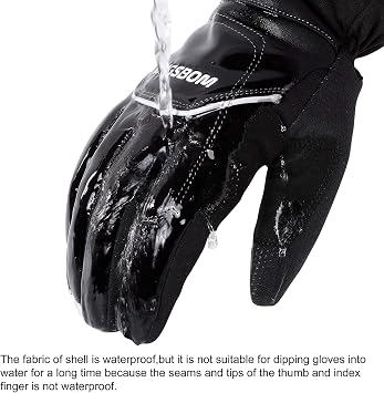 -40F Waterproof & Windproof Winter Gloves - 3M Thinsulate Thermal Touch Screen Warm Gloves - for Cycling,Skiing,Running,Outdoor Sports - for Women and Men
