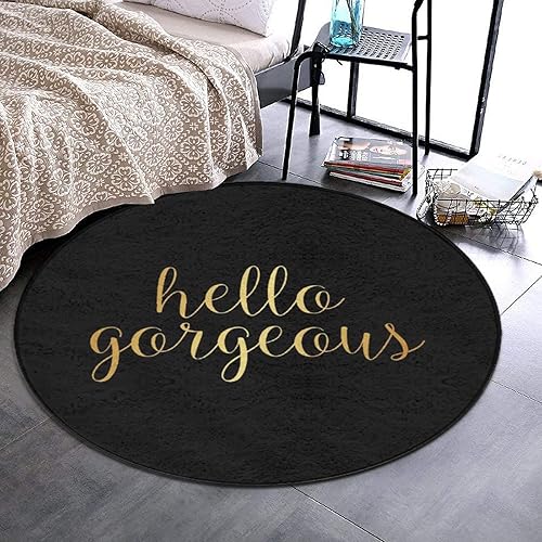 Tapete redondo ultra suave para interiores, antideslizante, de poliéster, para dormitorio, decoración del hogar, para niños, tapete de juego para