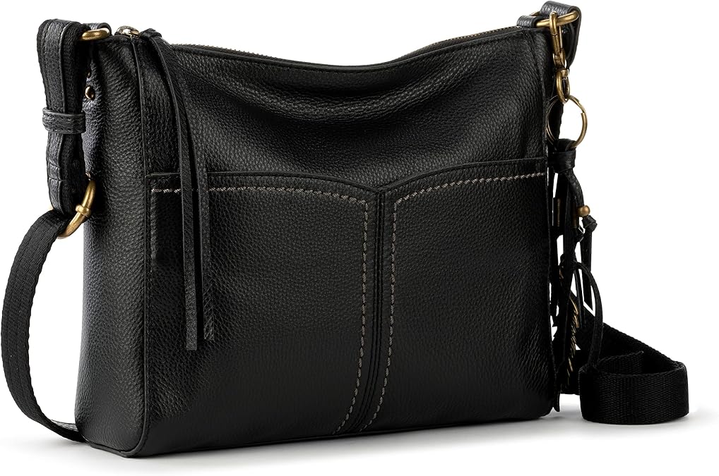 The Sak Alameda Leather Crossbody Purse - Leather Women's Handbag for Everyday & Travel - Cross Body Bag With Zipper