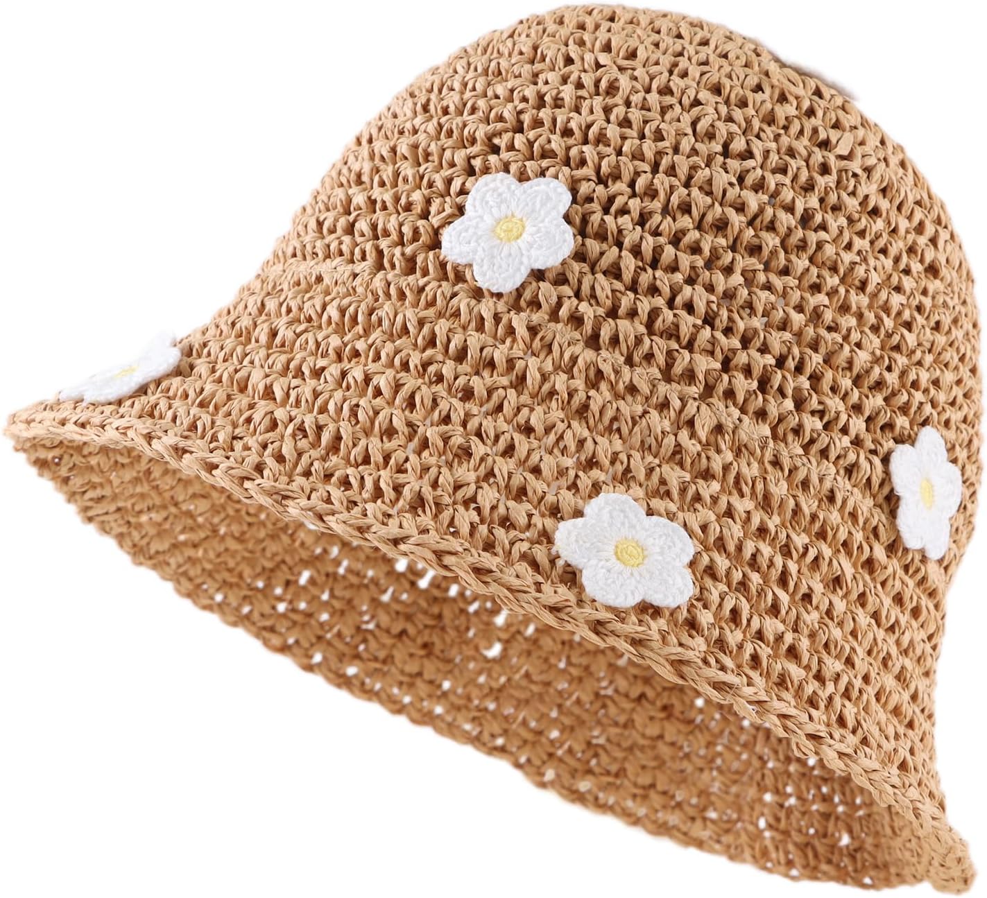 Baby Girl Straw Hat Toddler Summer Beach Hat with Lace Bow Infant Girls Sun Hats
