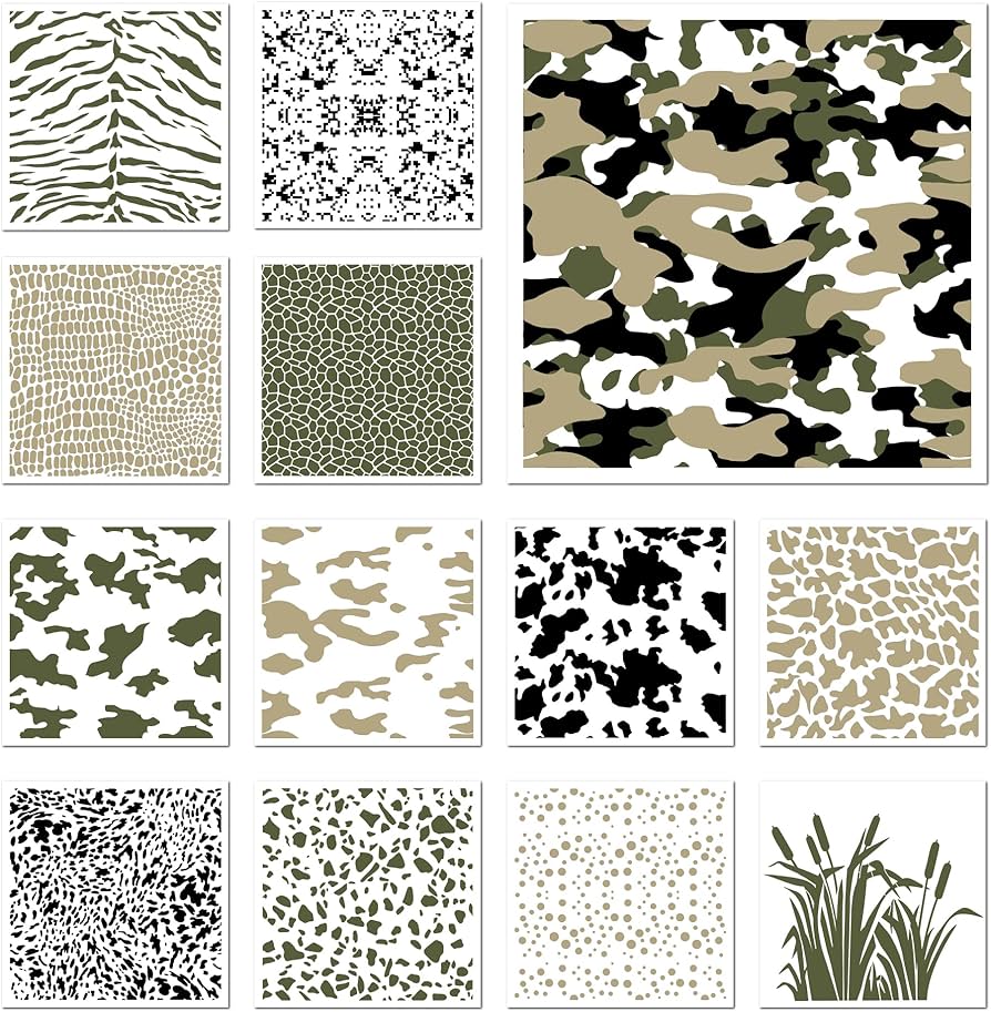 Amazon.com : Keluna Camouflage Stencils for Painting, 12 Pcs Large Reusable Camo Stencils for Painting on Wood Wall Floor Tile Furniture Home Decor, Spot Animal Print Stencils for Painting on Wood Canvas amazon-com-keluna-camouflage-stencils-for-painting-12-pcs-large-reusable-camo-stencils-for-painting-on-wood-wall-floor-tile-furniture-home-decor-spot-animal-print-stencils-for-painting-on-wood-canvas