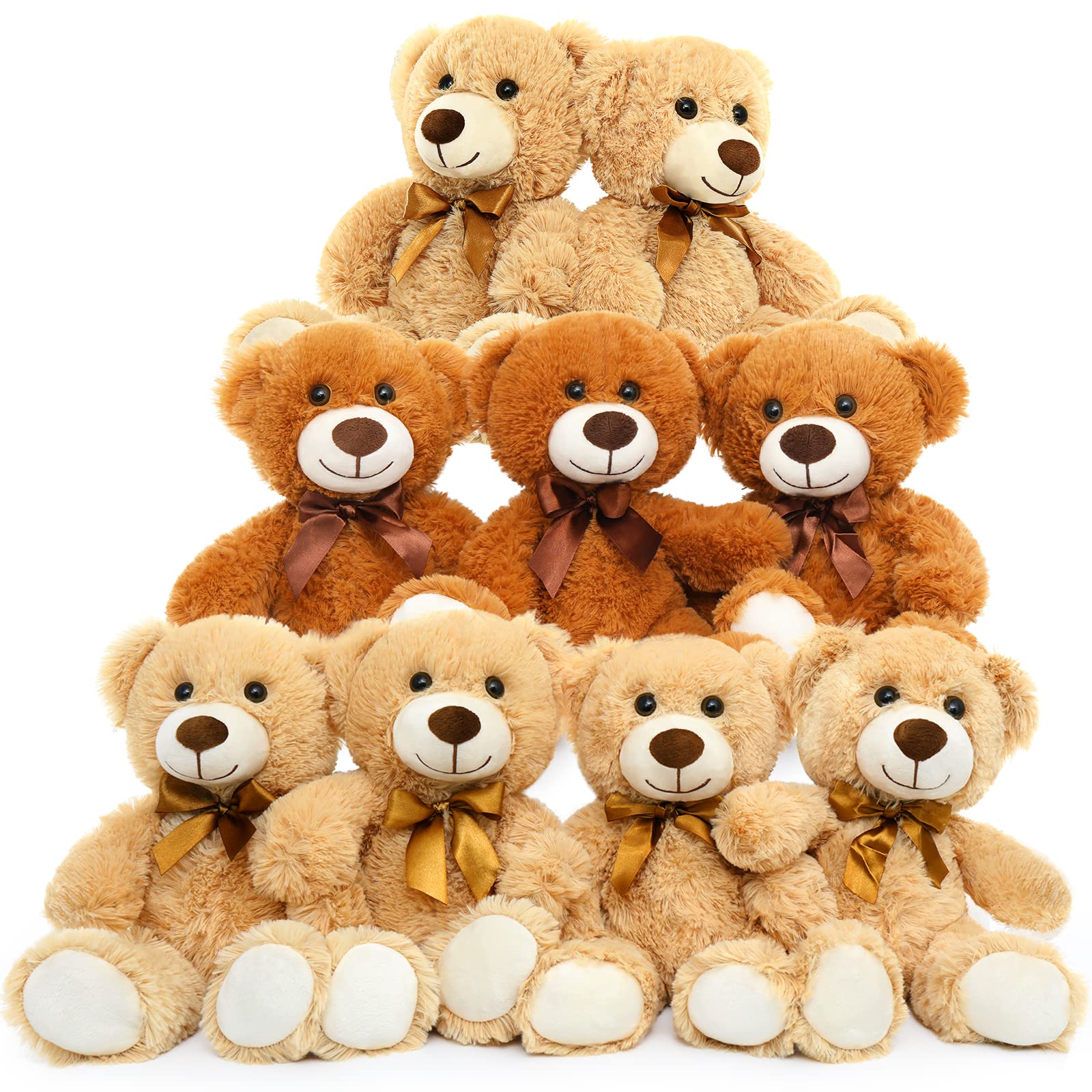 Amazon.com: MorisMos 9 Packs Bulk Teddy Bears Stuffed Animal