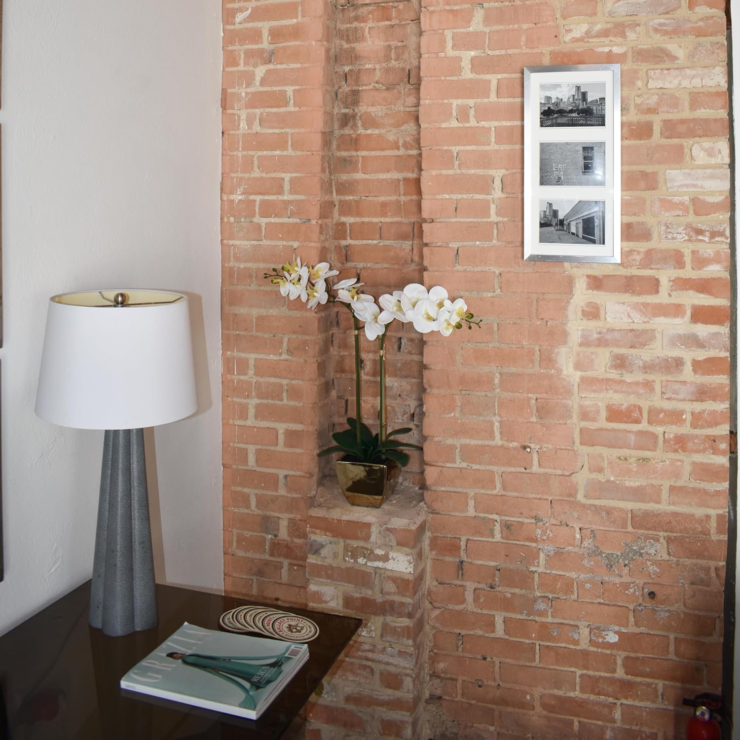 Nature's Elements Tabletop Artificial Orchid Flower (Soft Gold)