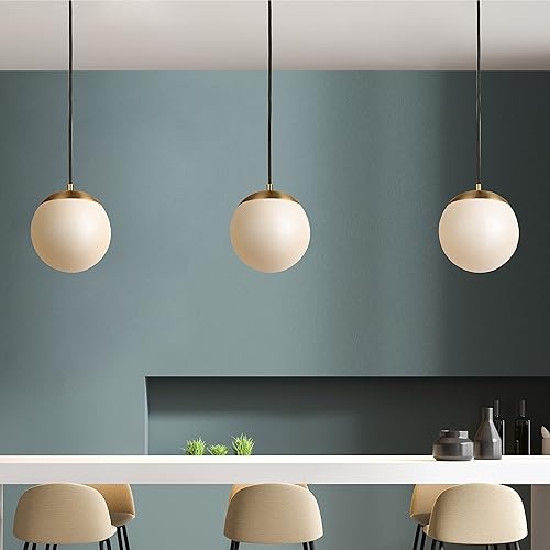 Miniatura 2 de Sea Gull Lighting Sea Gull 6020-848 - Colgante transitorio con una luz colgante de Leo-Hanging Globe Collection Acabado oscuro, 10.0in, bronce