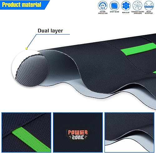 Miniatura 40 de Funda universal para asiento de motocicleta, agarre de goma antideslizante a rayas, costura suave para CRF WR WRF RMZ YZF SXF EXC EXC XC SX CR KLX