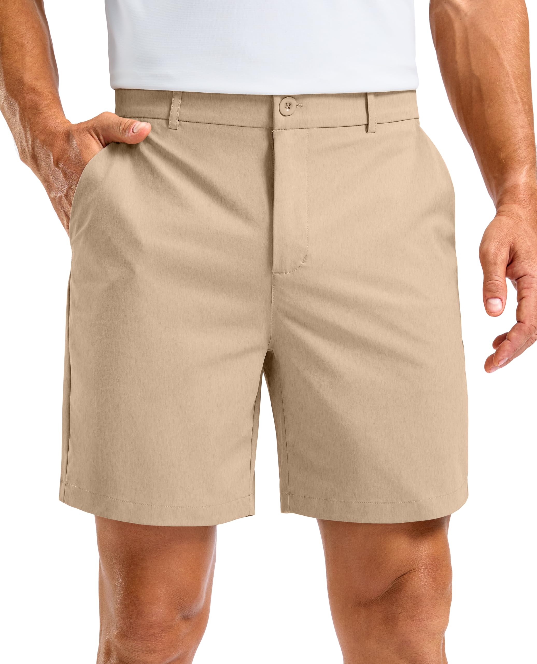 Soothfeel Men's Casual Shorts 5/7/9 Inch Golf Dress Shorts with 4 Pockets