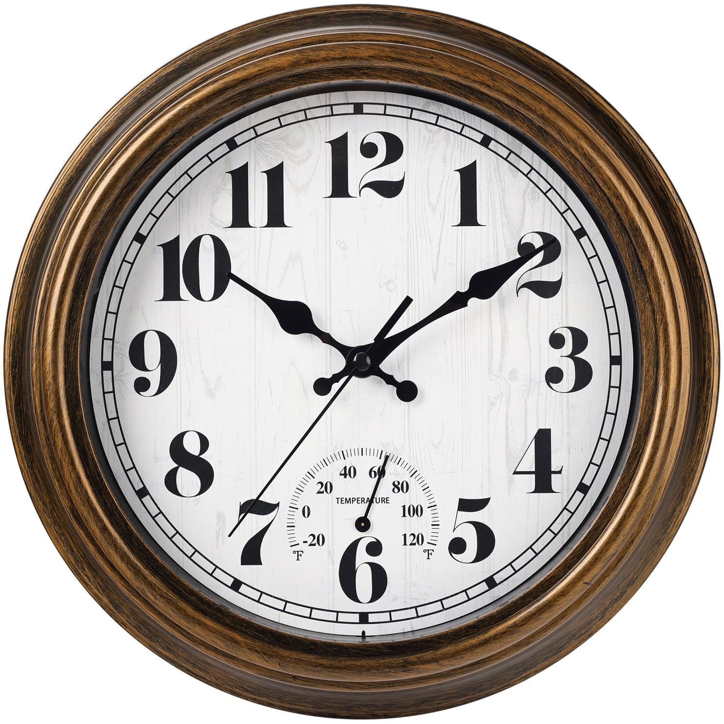 Horloge murale extérieure silencieuse pour embellir votre jardin et votre maison