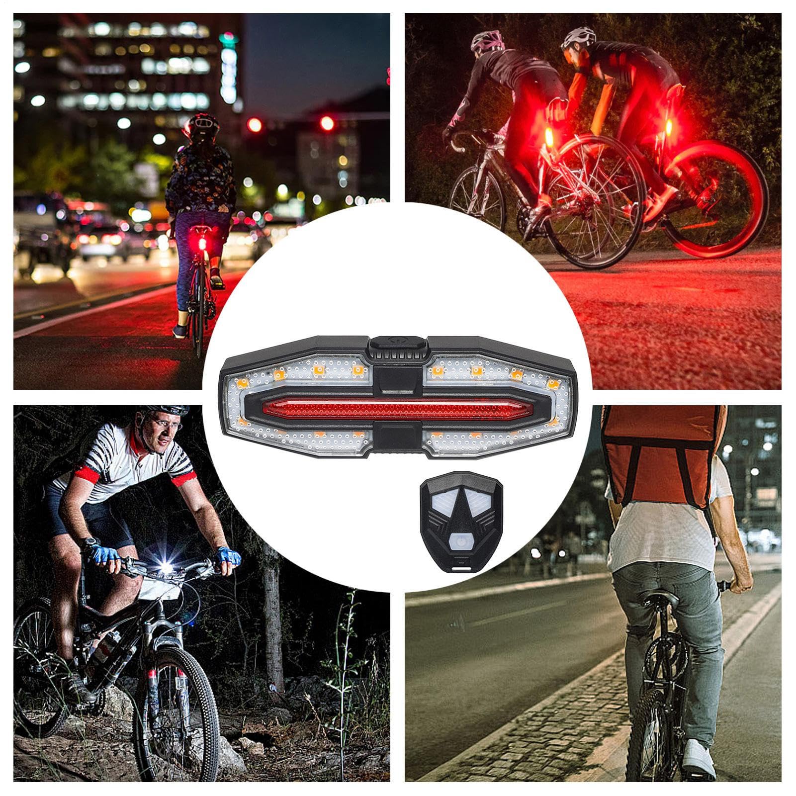 Amazon | ノーブランド品 USB 充電式自転車ウインカー、ウインカー付き 