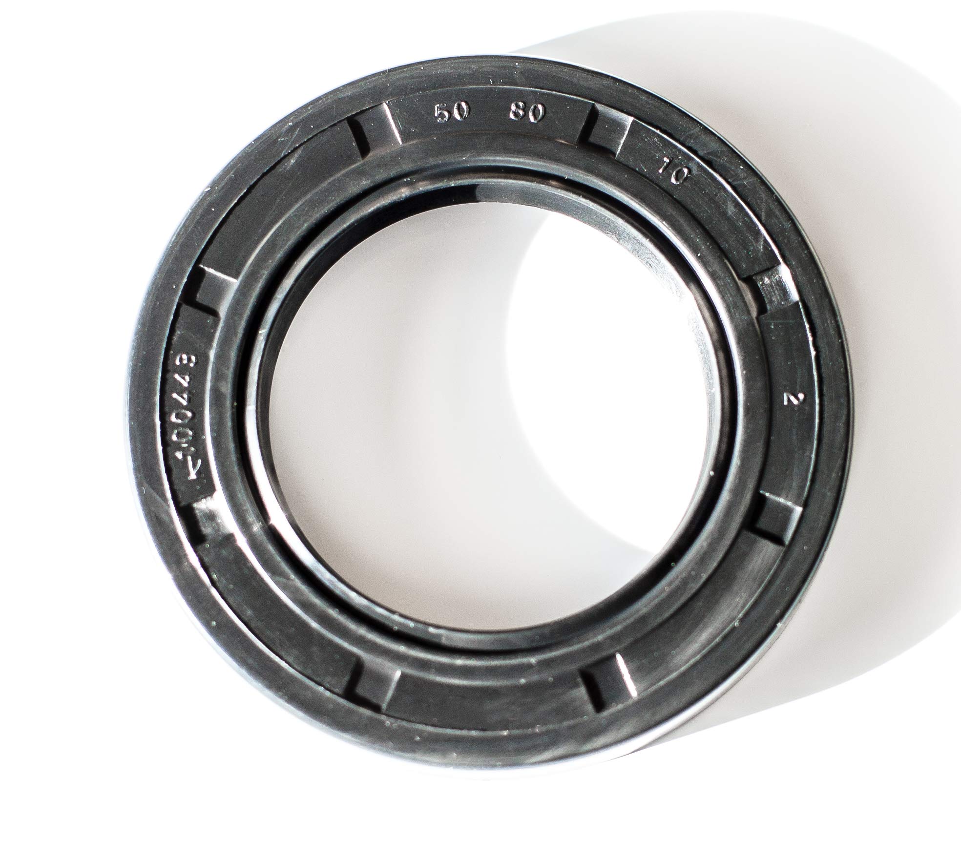 EAI Oil Seal 50mm X 80mm X 10mm TC Double Lip w/Spring. Metal Case w/Nitrile Rubber Coating