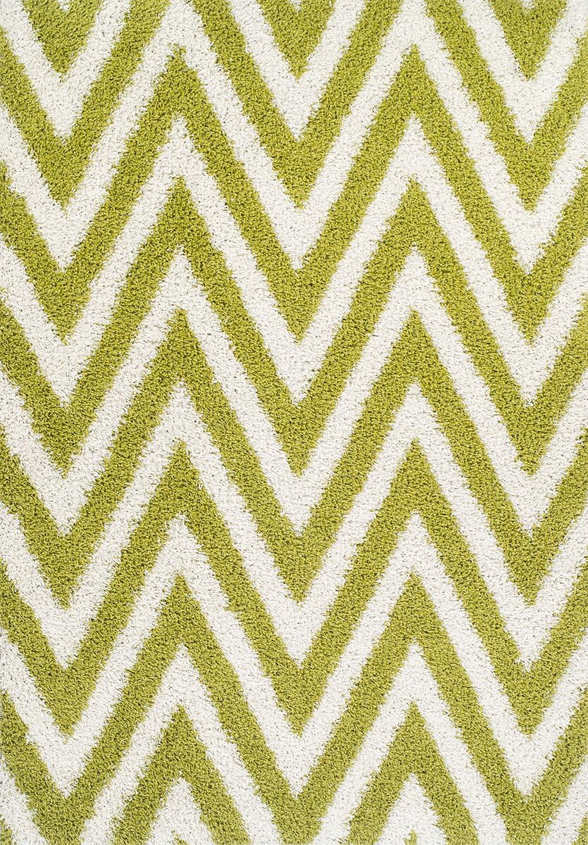 Dalyn Rug Calypso Area Rugs, 4-Feet 11-Inch by 7-Feet, Lime, Chevron