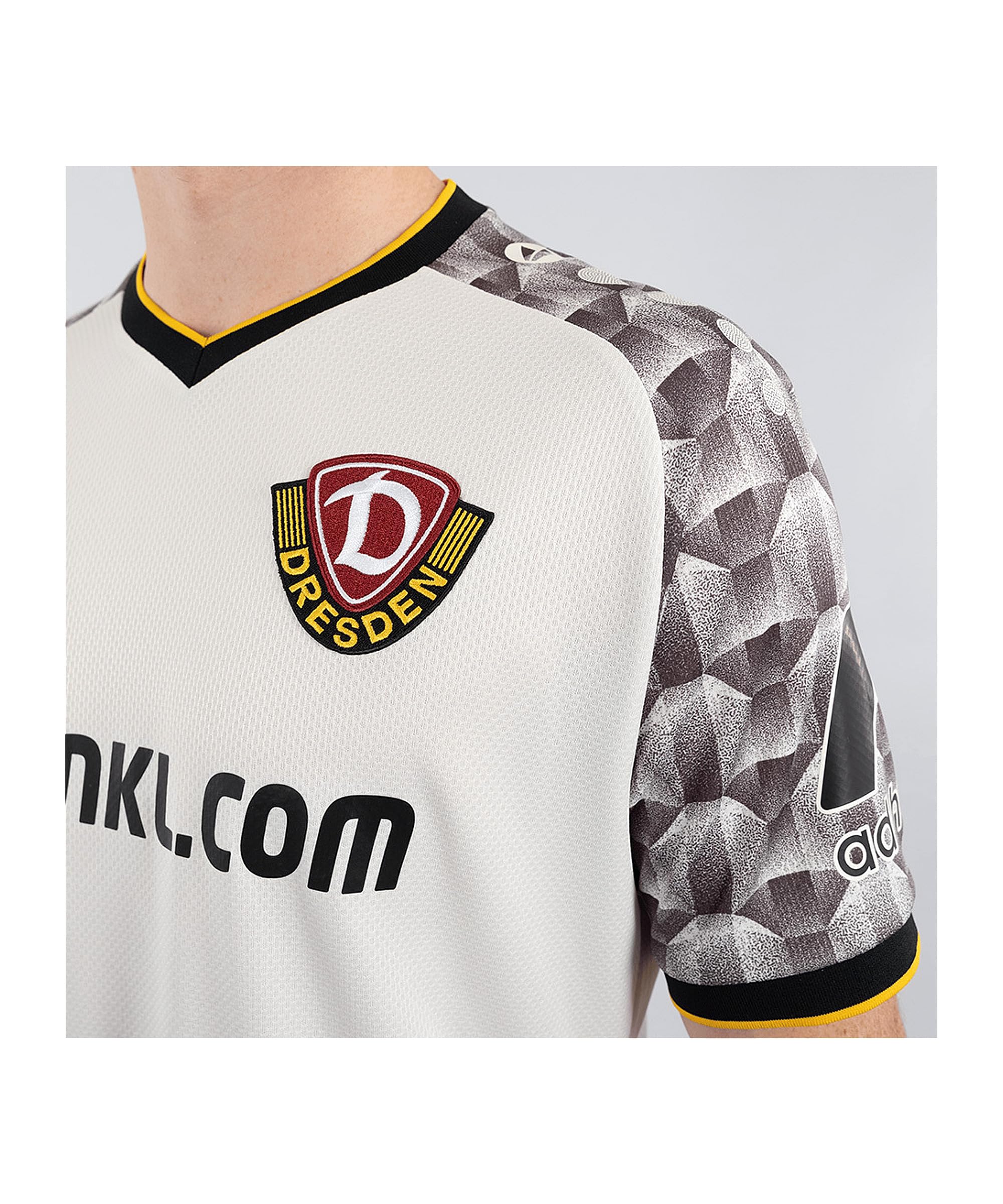 JAKO Dynamo Drezno trykot Away 2026/2027, kolor biały, uniseks