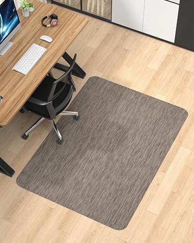Blvornl Office Chair Mat for Hardwood Floor, 35.4'*47.2' Desk Computer Chair Mat for Hard Wood, Large Anti-Slip Hard Flo