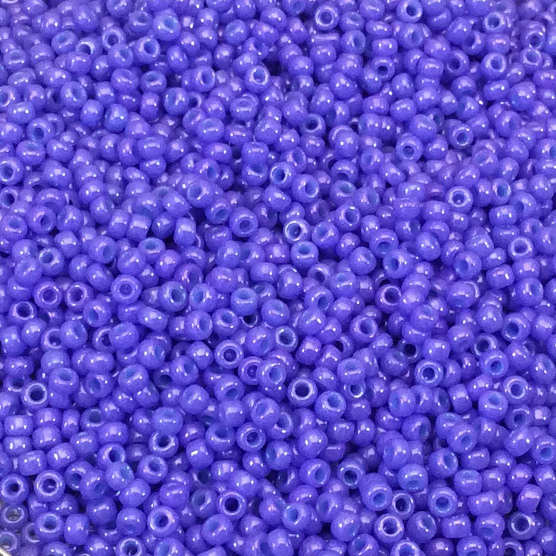 Purple Opaque Miyuki Japanese round rocailles glass seed beads 11/0 Approximately 23 gram 5 inch tube