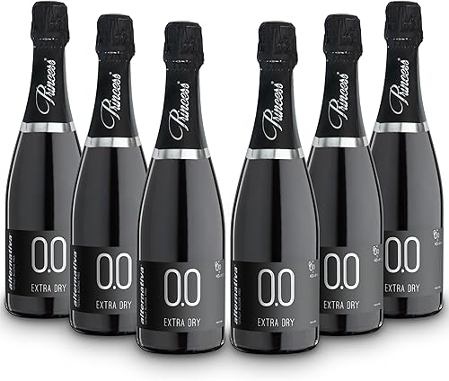 Alternativa Bianco Extra Dry Frizzante Analcolico 0.0% in Confezione da 6 Bottiglie da 750 ml, Bollicine Italiane Senza Alcol, Dealcolato Premium, Ideale per Celebrazioni e Regali