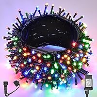 WBao 300 LED Christmas String Lights 108ft Indoor Outdoor, UL Certified Waterproof 8 Modes Timer Multicolor