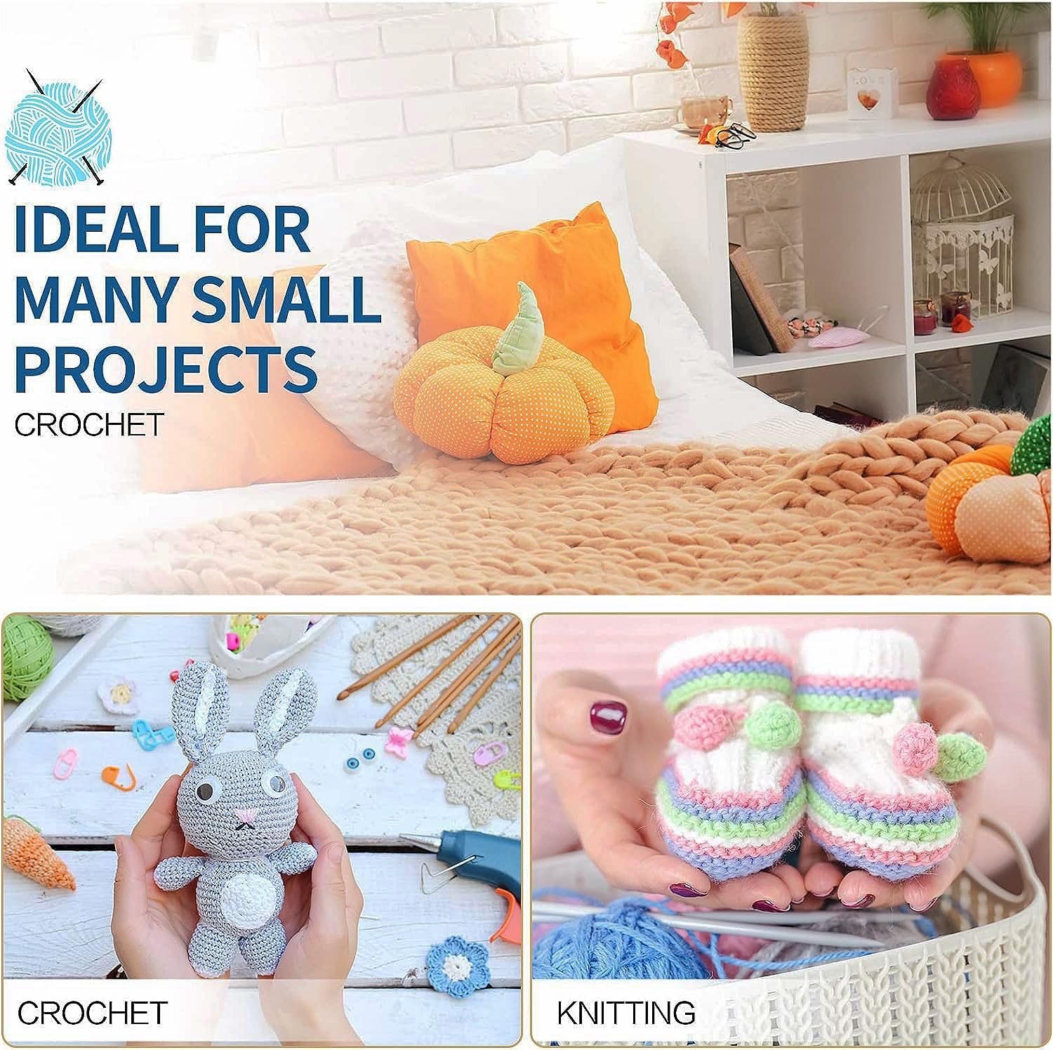 WAVATA Chenille Baby Strickwolle - 3x100g Häkelwolle Rosa