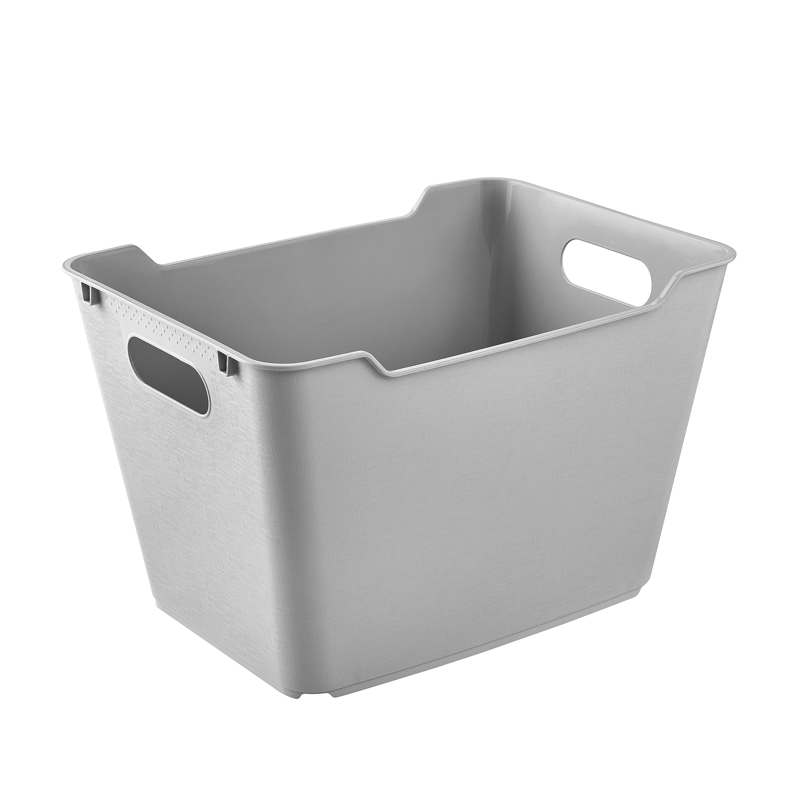 keeeper Storage Box, Textured Surface, 20 L, Lotta, Nordic Grey