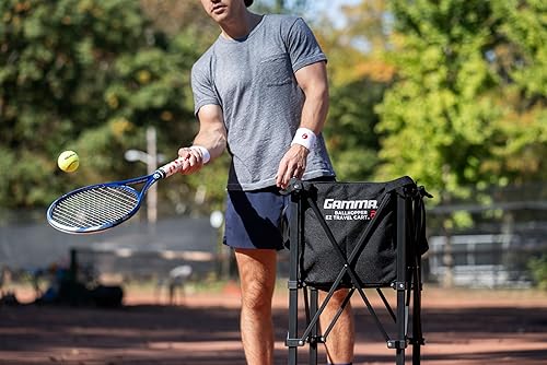 Miniatura 5 de GAMMA Sports EZ Travel Cart, Tennis & Pickleball Hopper, Padel, Portable Compact Design, Sturdy Lightweight Construction, EZ Bags, 150 or 250