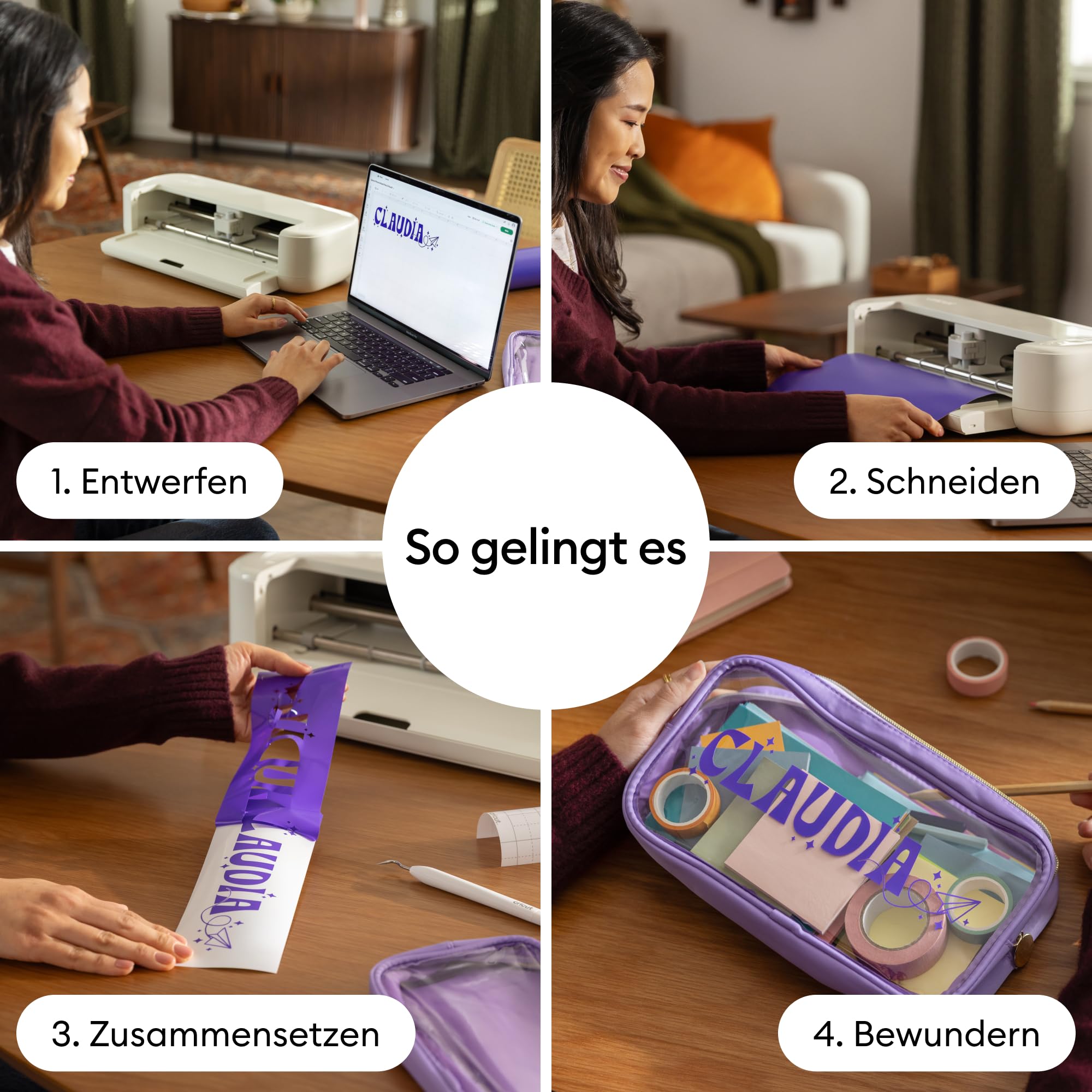 Cricut Explore® 5 Ultimate Bundle + Digitale Inhalte, Intelligente Schneidemaschine mit Heißpresse für DIY-Bastelprojekte, Vinyl-Aufkleber, T-Shirts, vollfarbige Sticker & Karten