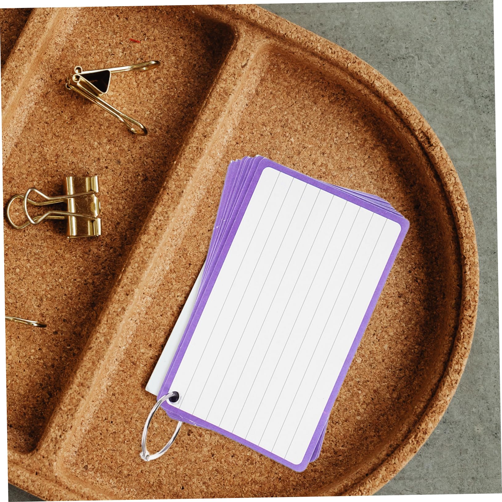 Lot de 6 Mini-blocs-notes Lignés, Fiches Mémo en Papier et Fer, 60 Feuilles par Carnet, Format Compact pour Bureau et Notes Quotidiennes