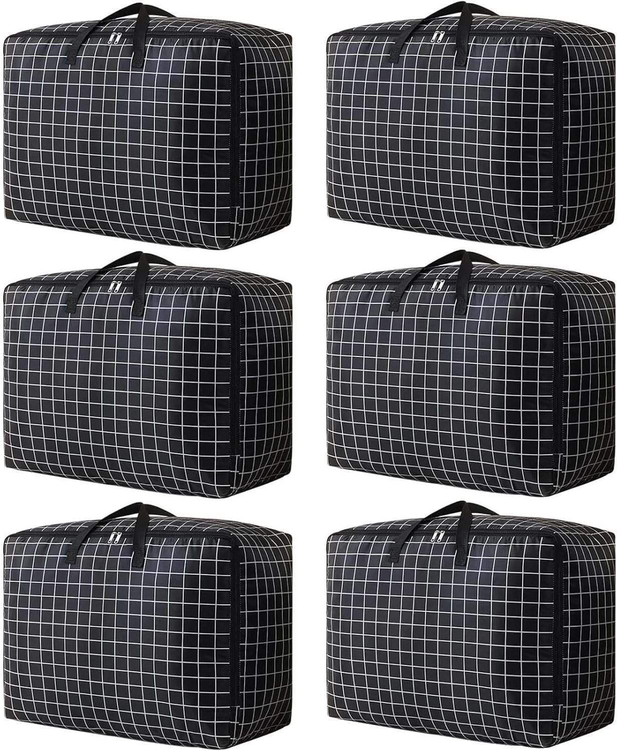 Lot de 4 sac de demenagement, grand sac de rangement robustes de 110 l