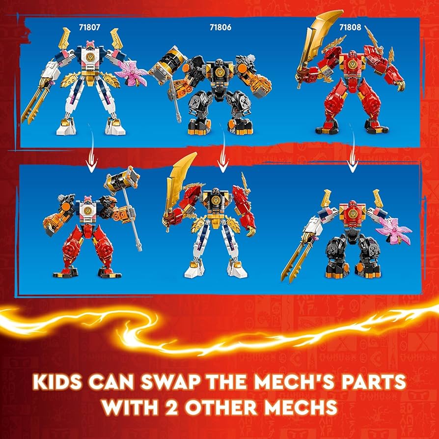 Amazon.com: LEGO NINJAGO Sora's Elemental Tech Mech Mini