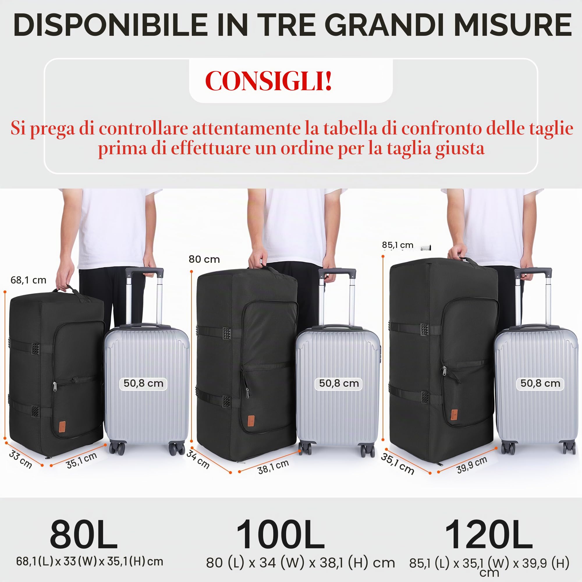 VS VOGSHOW Borsone da Viaggio Grande 120L Ripiegabile, Durante la Notte nel Fine Settimana Borsa Sportiva Palestra Pieghevole con Scomparto per Scarpecon, Impermeabile (Nero)
