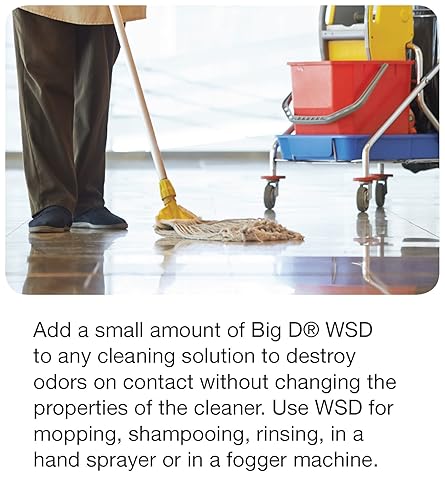 Miniatura 4 de Big D 1673 Desodorante soluble en agua, fragancia Clean Breeze, 1 galón (paquete de 4)  Añadir a cualquier solución de limpieza  Ideal para su uso
