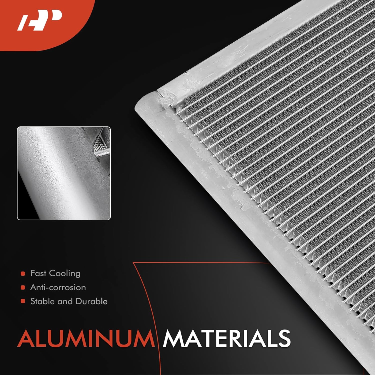 A-Premium Air Conditioning A/C Condenser Compatible with Ford Fiesta 2014-2019 L4 1.6L, Replace# 4919, AV1Z19712A