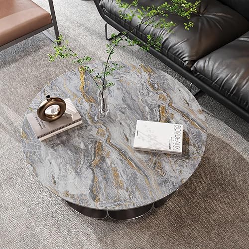 Miniatura 4 de CRE8TIVE Papel adhesivo de mármol gris dorado mate para encimeras, impermeable, 12 x 80 pulgadas, papel tapiz de mármol pizarra, despegar y pegar,