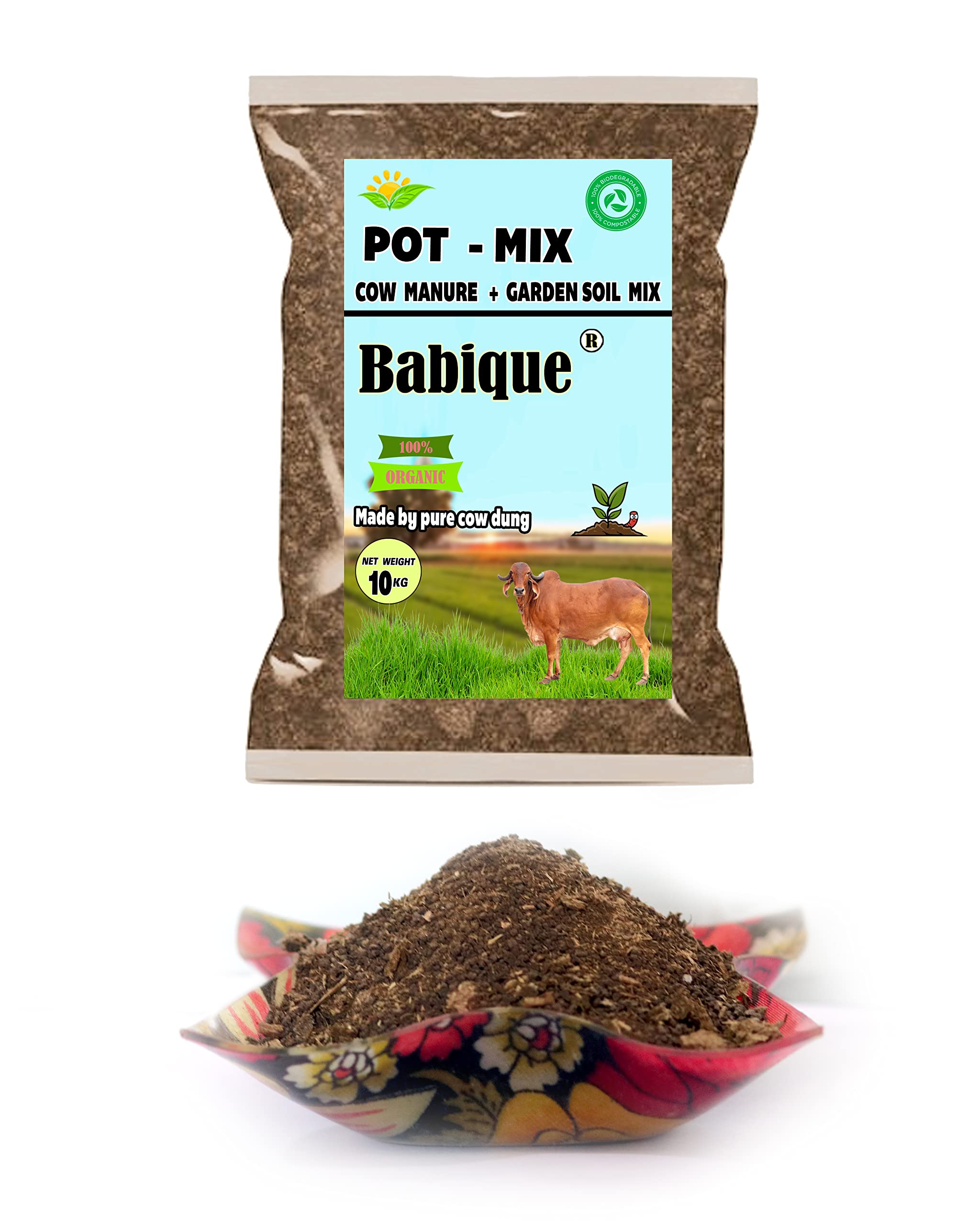 See full amazon price history chart for Babique Soil Mix Cow Manure Organic Fertilizers 100% Natural for Plants & Home Gardening (10 Kg) Babique Soil Mix Cow Manure Organic Fertilizers 100% Natural for Plants & Home Gardening (10 Kg) (B09VFKF7G3) Amazon Price History, Amazon Price Tracker