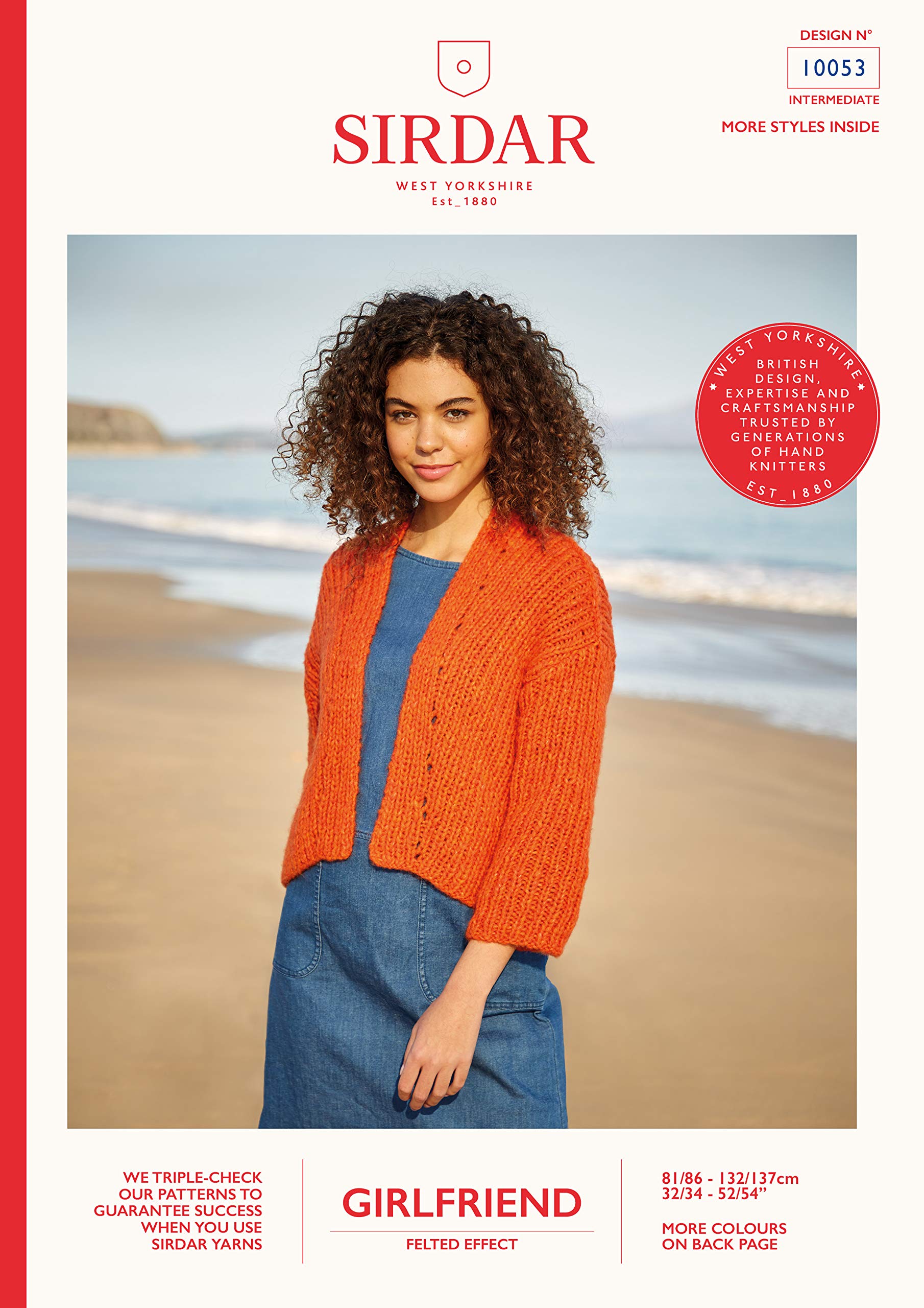 Sirdar Girlfriend Chunky Yarn Knitting Pattern Booklet - 10053 Kimono