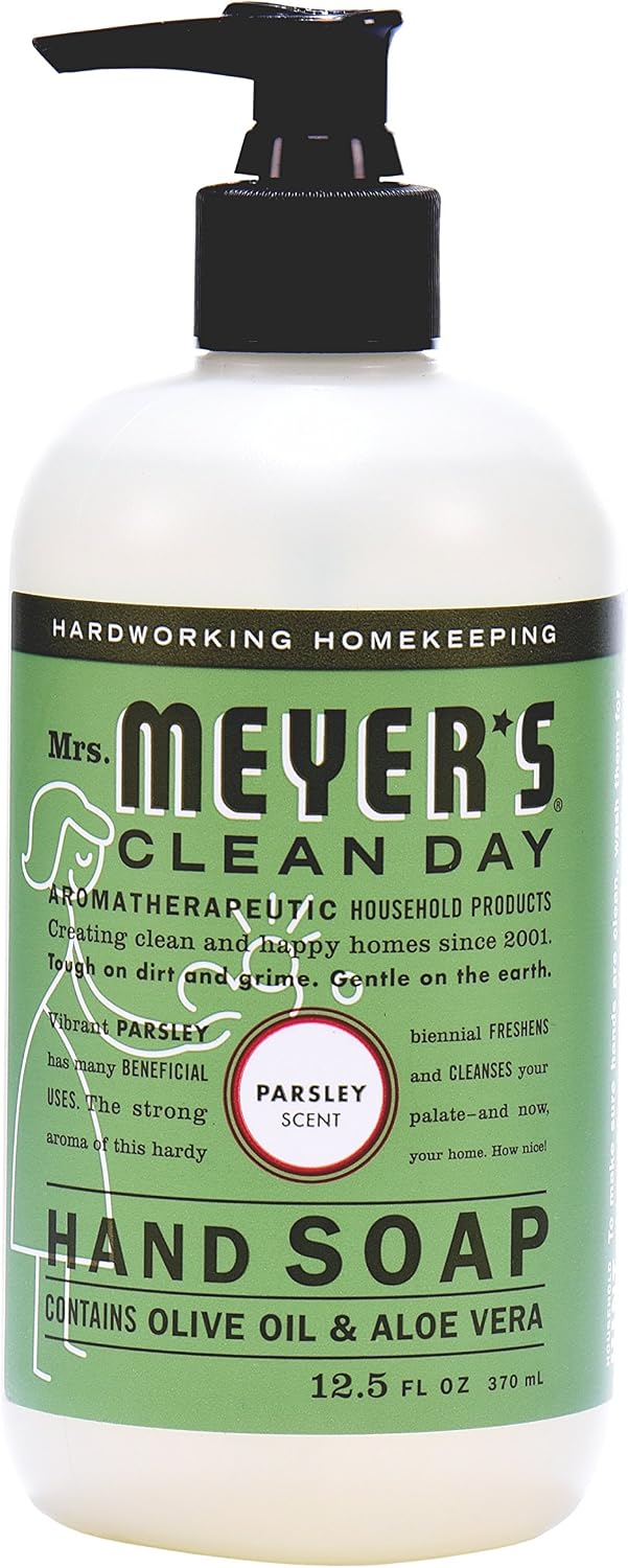 Mrs. Meyer's Clean Day Liquid Hand Soap, Parsley, 12.5 Fl Oz (Pack of 3)