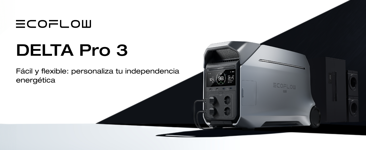 Estación de energía portátil EF EcoFlow DELTA Pro 3, batería LFP