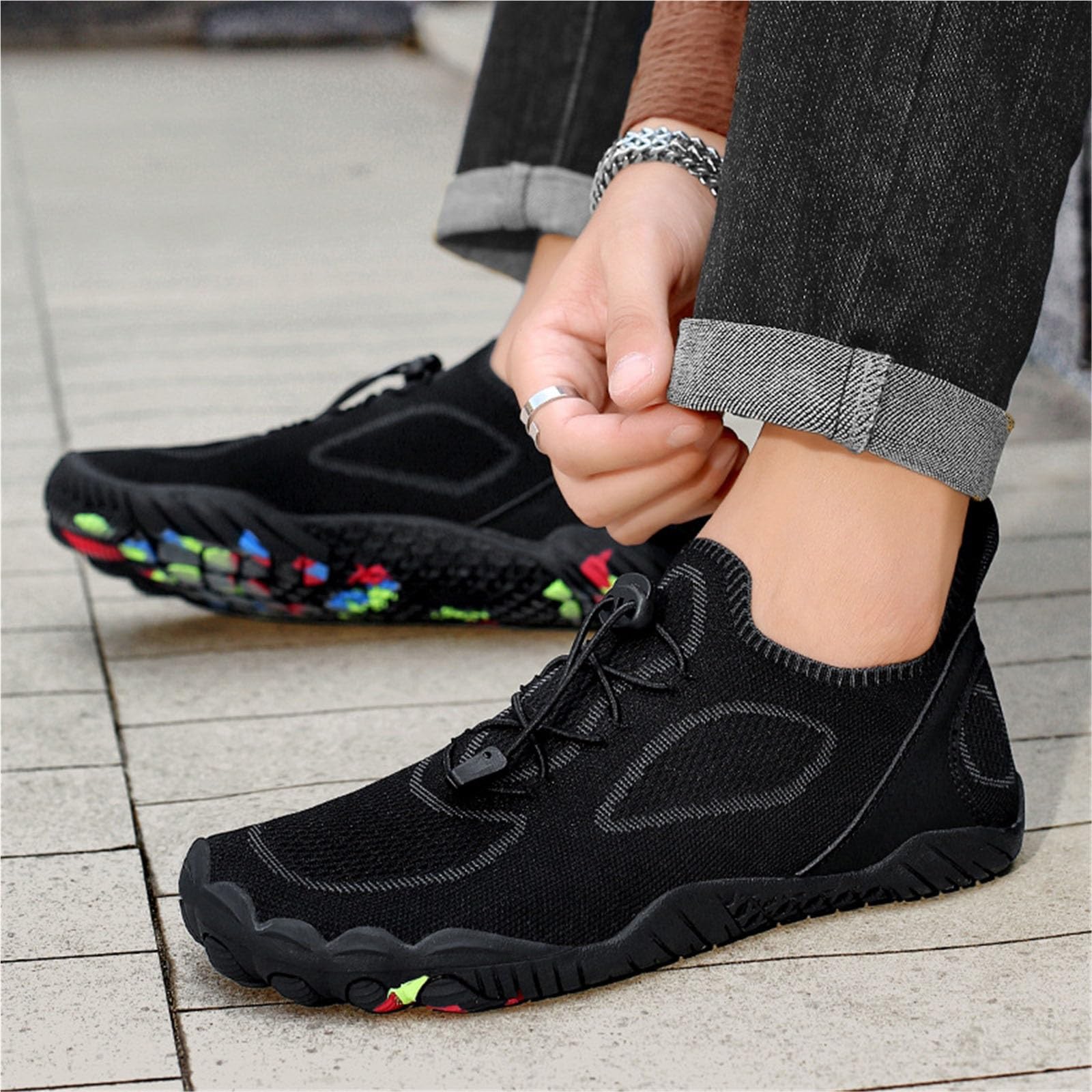 Scarpe Da Scoglio Regolabili Unisex Barefoot Shoes Antiscivolo | Traspiranti Escursionismo Scarpe Barefoot Pieghevoli Asciugatura Rapida Per Sport Acquatici