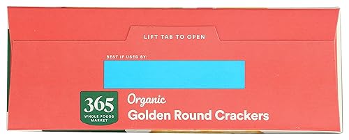 Miniatura 4 de 365 By Whole Foods, Crackers Golden Round Organic, 12 onzas