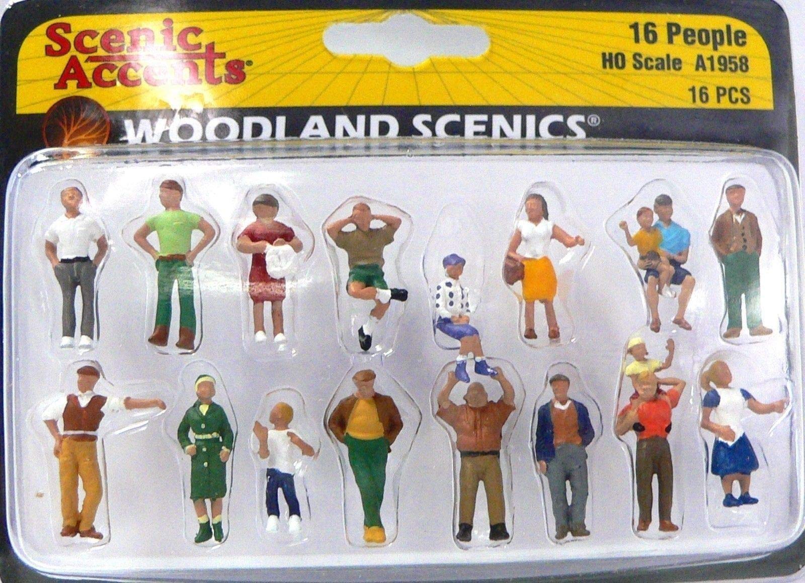 Woodland Scenics® 16 People - HO Scale