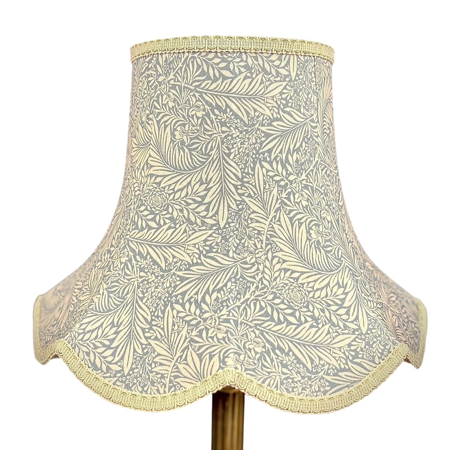 William Morris Larkspur Azure and Cream Modern Fabric Lampshade Available in 8 Sizes Can Fit Table Lamps Floor Standard Bases Chandelier Wall Lights and Ceiling Pendants