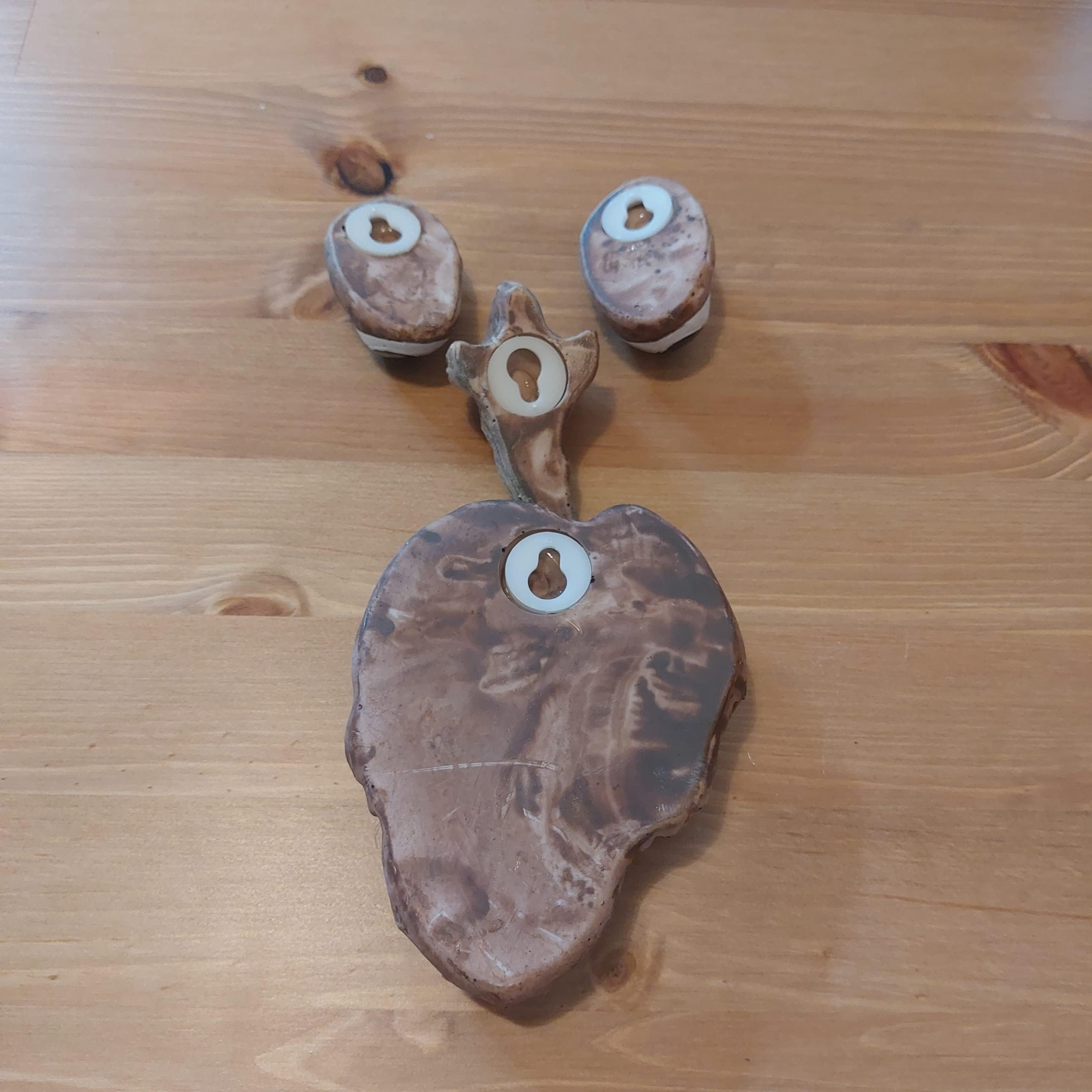 【ヴィンテージ】木製　アートオブジェ　ガーデニング等 ヴィンテージ 木製彫刻 木彫りオブジェ 置物 北欧インテリア/Vintage