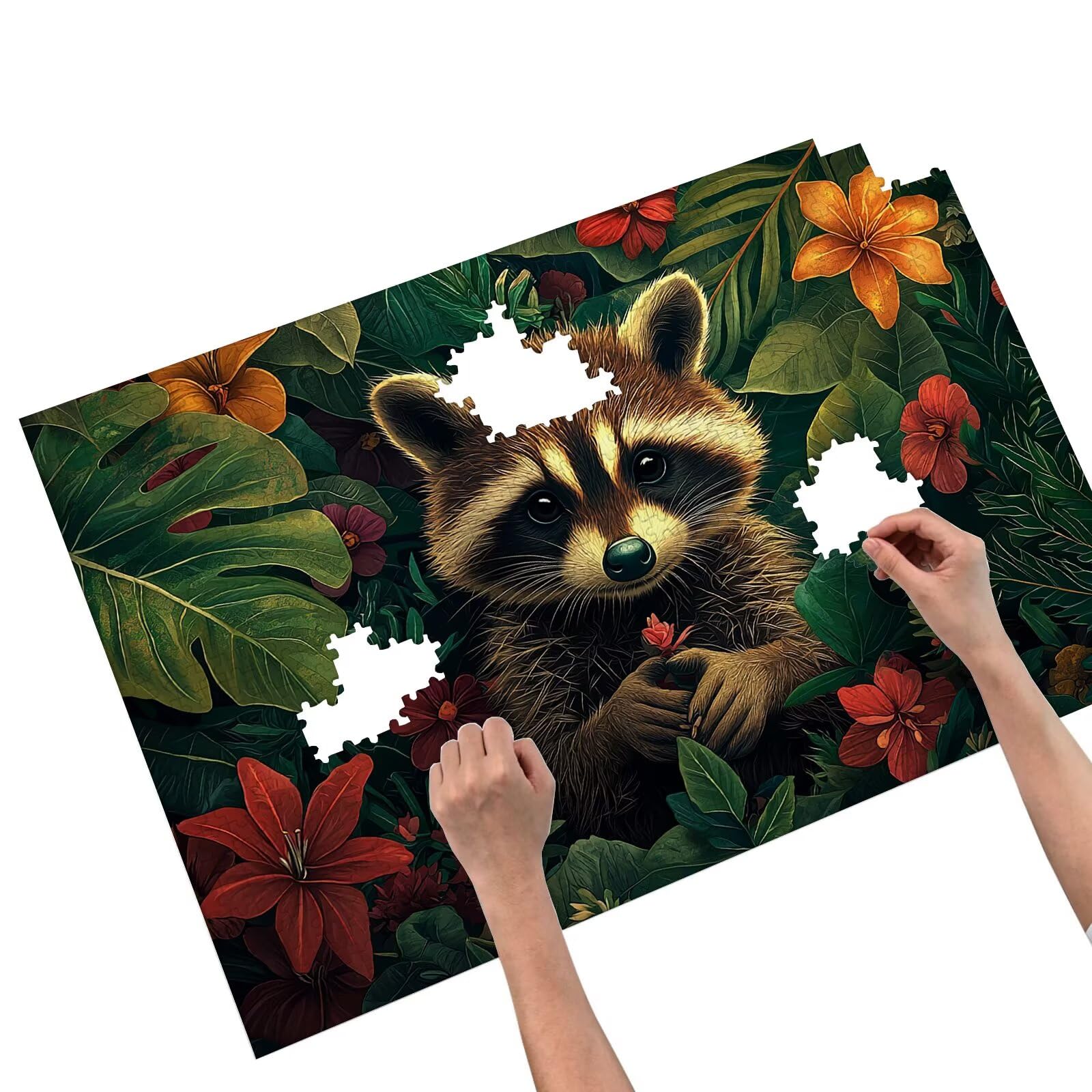 Puzzle 2000 Teile, Kleiner Waschbär Puzzle 2000 Teile Erwachsene, Holzpuzzle Erwachsene, EIN Herausforderndes Rätsel, Puzzlespiele für Die Ganze Familie, Holzpuzzle für Zimmer Deko, Geschenke, C-36