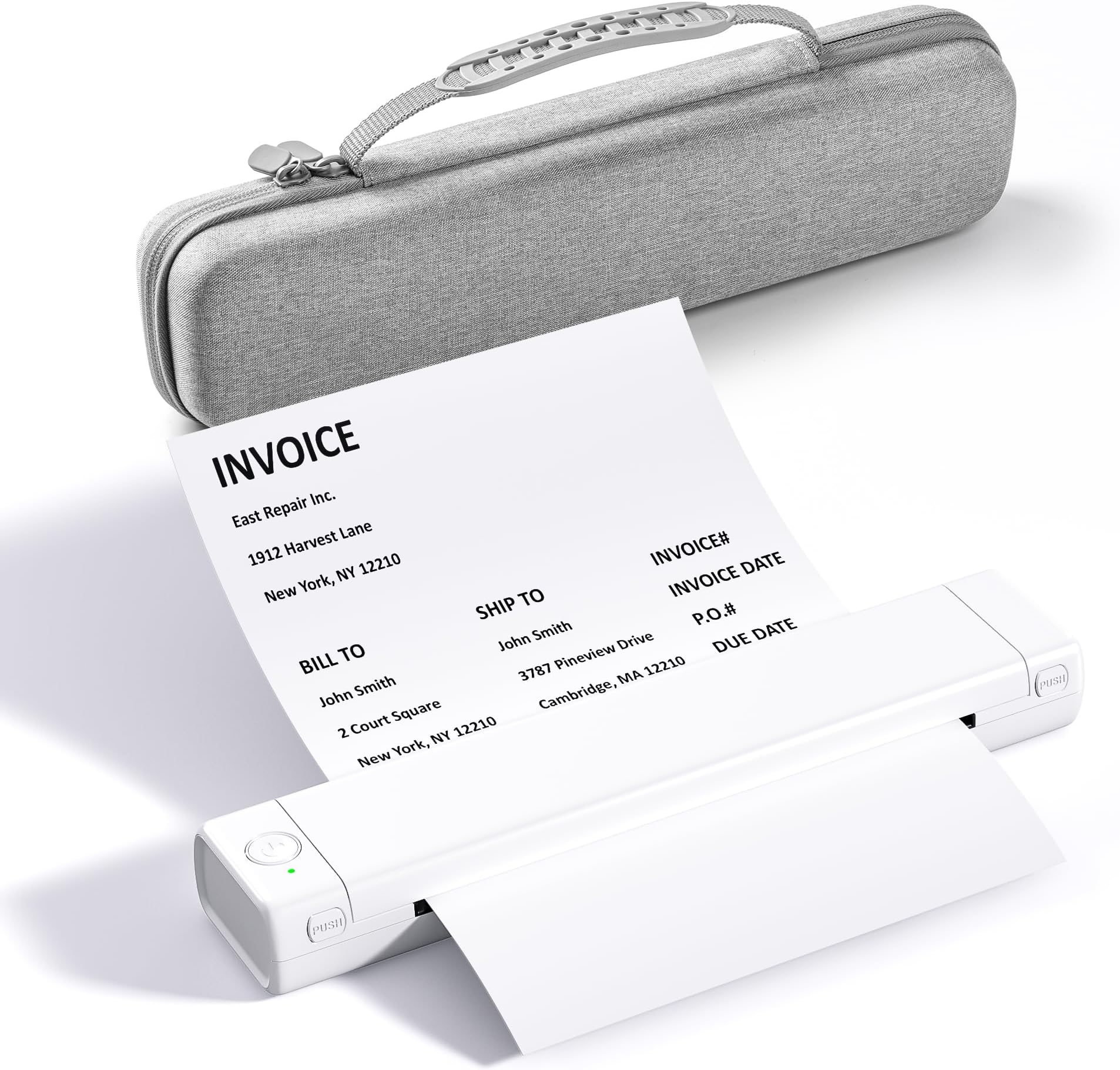 Portable Thermal Printer M08F, Portable Wireless Printer for Travel and Home Use Compatible with iOS, Android,PC, Wireless Bluetooth Printers Support 8.5" X 11" US Letter Thermal Paper