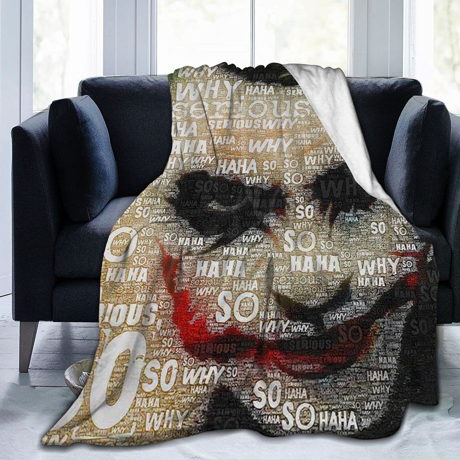 Yingd Heath Ledger Blanket Lamb Blanket D Print Plush Blanket Bedding Decor Blanket For Living Room Bedroom Dorm Decor